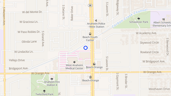 Map for El Pueblo Apartments - Anaheim, CA