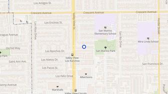 Map for Valley View Apartments - Buena Park, CA