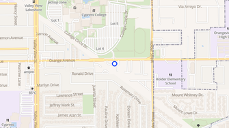 Map for Orange Avenue Apartments - Cypress, CA