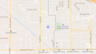 Map for Village Meadows Apartments - Santa Ana, CA