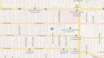 Map for 1345 Monroe Street - Denver, CO