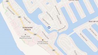 Map for The Commodore - Treasure Island, FL