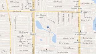 Map for Seminole Garden Apartments - Seminole, FL