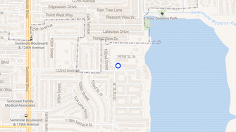 Map for Sailwinds on Lake Seminole  - Largo, FL