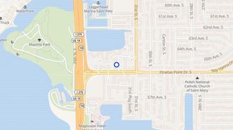 Map for Edgewater Apartments - Saint Petersburg, FL