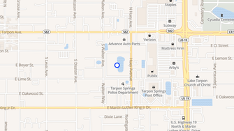 Map for Tarponwood Apartments - Tarpon Springs, FL