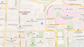 Map for 1015 East Ann Street Apartments - Ann Arbor, MI