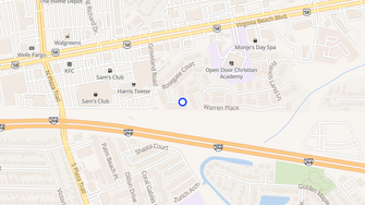 Map for Rose Gate Apartments - Virginia Beach, VA