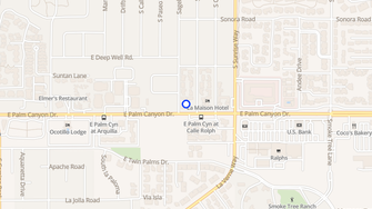 Map for Sagebrush Apartments - Palm Springs, CA