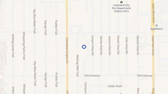 Map for Canyon Vista Apartments - Cathedral City, CA