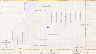 Map for Las Casitas Garden Apartments - Palm Springs, CA
