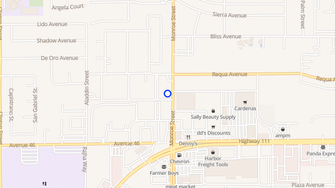 Map for Shadow Palms Apartments - Indio, CA