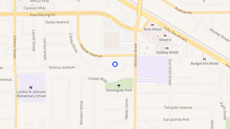 Map for Las Brisas Apartments - Indio, CA