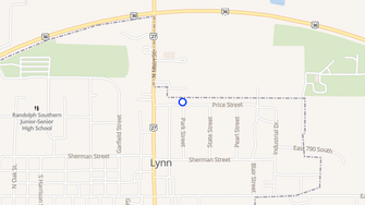 Map for Sunrise Apartments - Lynn, IN