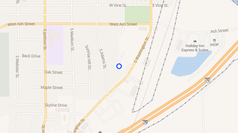 Map for Hillcrest Apartments - Junction City, KS