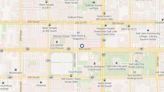 Map for New Grand Hotel Apartments - Salt Lake City, UT