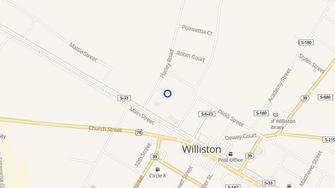 Map for Willow Run Apartments - Williston, SC