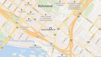 Map for Shockoe Cary - Richmond, VA