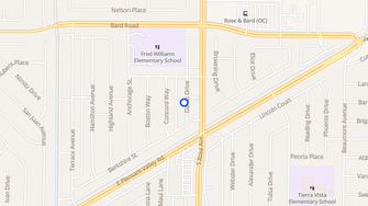 Map for Ocean Villas Apartments  - Oxnard, CA