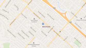 Map for Crestview Apartments - Santa Barbara, CA