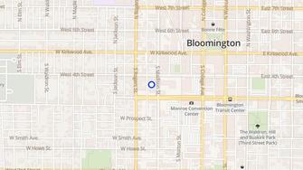 Map for Bicycle Apartments - Bloomington, IN