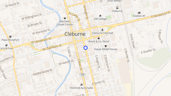 Map for Greenbrier Inn - Cleburne, TX