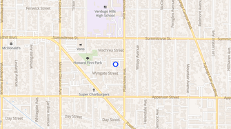 Map for Park View Apartments - Tujunga, CA