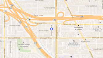Map for Toluca Village Luxury Apartmen - North Hollywood, CA