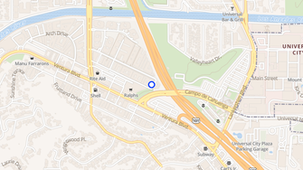 Map for The Riverton Apartments - Studio City, CA