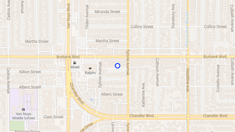 Map for Burbank Oaks Apartments - Van Nuys, CA