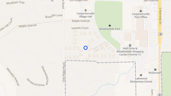 Map for Meadowdale Apartments - Carpentersville, IL