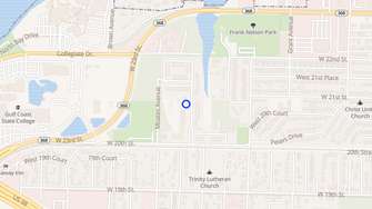 Map for Turtle Lake Apartments - Panama City, FL