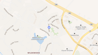 Map for Apartments of Wildewood - California, MD