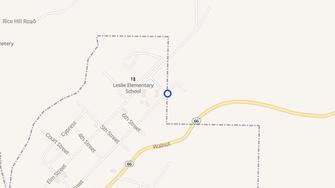 Map for Cove Creek Senior Citizen Apartments - Leslie, AR