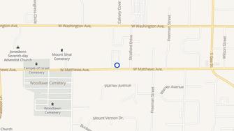 Map for Stratford Manor Apartments - Jonesboro, AR