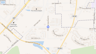 Map for Brandywine Apartments - Lake City, FL