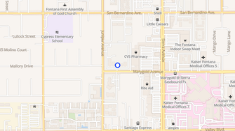 Map for Juniper Village - Fontana, CA
