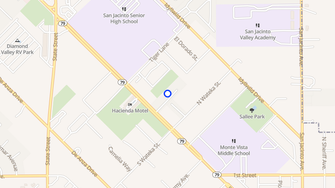 Map for Manzanita Garden Apartments - San Jacinto, CA