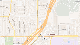 Map for Plaza Monterey Apartments - Riverside, CA