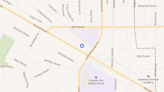Map for Kendall Drive Apartments - San Bernardino, CA