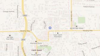 Map for The Gardens - Fair Oaks, CA