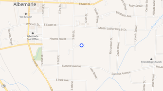 Map for Matthew's Place Elderly Housing - Albemarle, NC