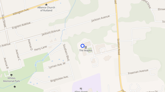 Map for Maples Senior Living Community - Rutland, VT