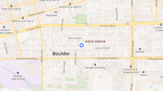 Map for 2019 Grove Apartments - Boulder, CO