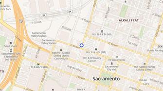 Map for 7th & H Apartments - Sacramento, CA