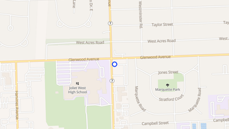 Map for Stone Falls Apartments - Joliet, IL