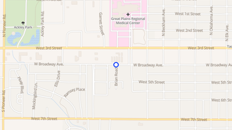 Map for Park Place Apartments - Elk City, OK