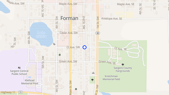 Map for Fairview Apartments - Forman, ND