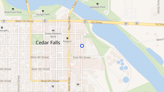 Map for River Place Apartments - Cedar Falls, IA