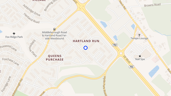 Map for Hartland Run Apts/Hendersen Webb. - Essex, MD